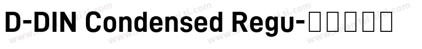 D-DIN Condensed Regu字体转换